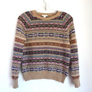 Crewcuts Boys Fair Isle Pullover Sweater Size L (10-11)